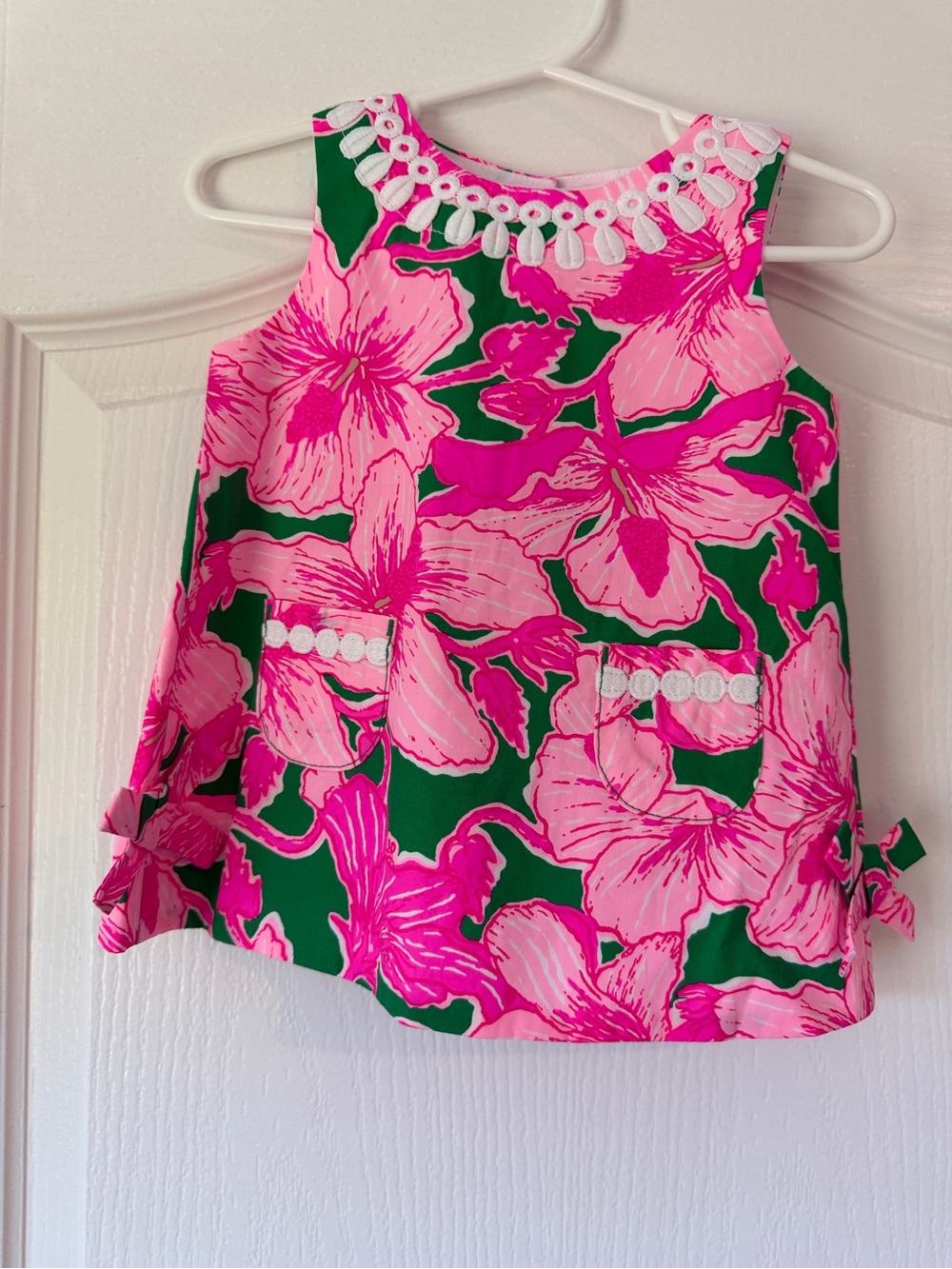 Lilly Pulitzer Pink & Green Floral Sleeveless Tunic